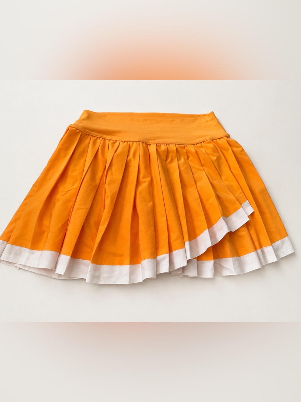 OFFLINE by Aerie Tiebreaker Pleated Skort Petal Orange White Size Smal